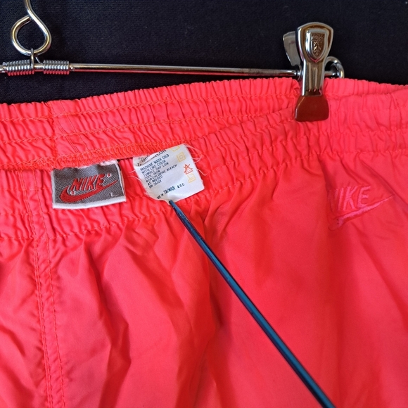 80s Nike Track Pants Adult Large Swoosh Logo Embroidered Jogging Gray Label Tag - Picture 4 of 12